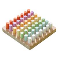 Juguetes Educativos Montessori Para Niños Bloques De Madera Coloridos Entrenamiento De Coordinación Ocular-Mano Y Conocimiento Cognitivo - details 0