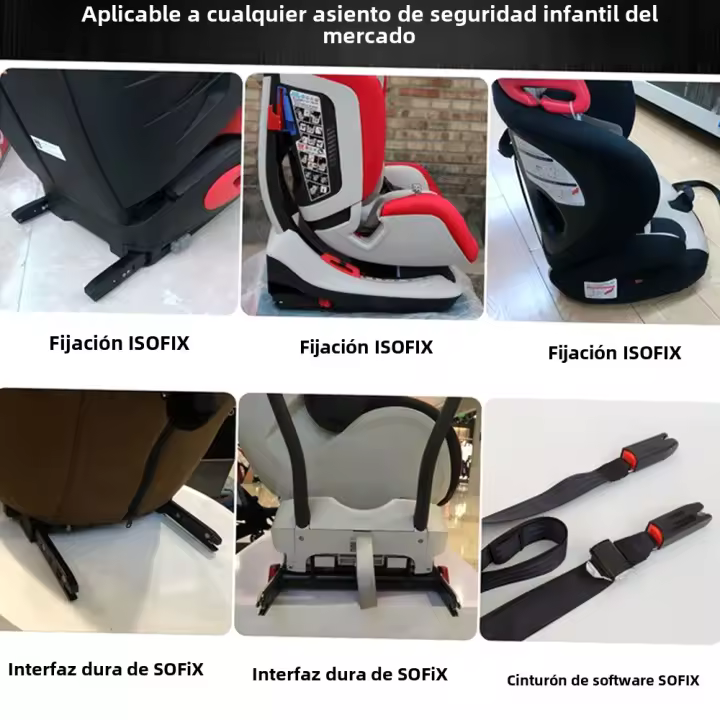 Kit de Montaje de Anclaje de Asiento de Seguridad de Coche de Acero Universal - 1
