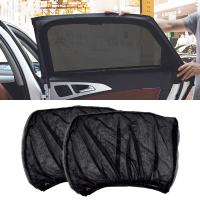 Nuevos 2pcs Protector De Sol Para Coche Accesorios De Estilo Cortina De Protección UV Para Ventanas Lateral Película De Protección De Red Visera De Sol - details 0