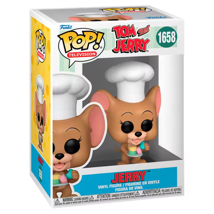 Funko Pop! TV: Tom & Jerry - Jerry - Tom and Jerry- Figura de Vinilo Coleccionable - Idea de Regalo - Mercancia Oficial - Juguetes para Niños y Adultos - TV Fans - Muñeco para Coleccionistas - MR POPYE - 1