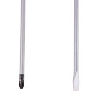 Destornillador Magnético De Largo Con Mango De Goma Herramienta De Reparación Slotted Y Cross Apto Para Electricidad - details 2