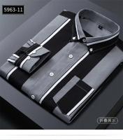 Camisa a Cuadros Clásica Para Hombre Manga Larga Casual Botones Para Trabajo Y Negocios Camisas Rayadas Tallas Grandes 4XL 5XL - details 29