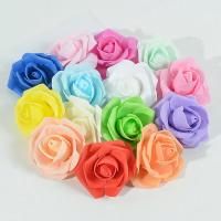 50pcs Rosas Artificiales De PE 6cm Para Decoración De Bodas Y Fiestas En Casa Flores Fake Para Manualidades Y Garlands Colores Variados - details 0