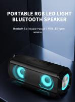 Altavoz Portátil Con Luz LED RGB Y Bluetooth 5.0 EBS-045 Micrófono Integrado Soporte De Tarjeta TF Reproductor De Música Inalámbrico - details 0