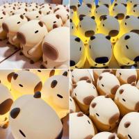 Lámpara De Noche De Silicona Capybara Para Niños Luz De Sueño USB Recargable Decoración Animal Táctil Luz De Mesa Para Dormitorio - details 5