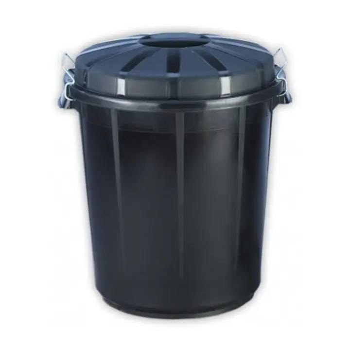 JARDIN202 - Barreño de plastico 50 litros negro - 1