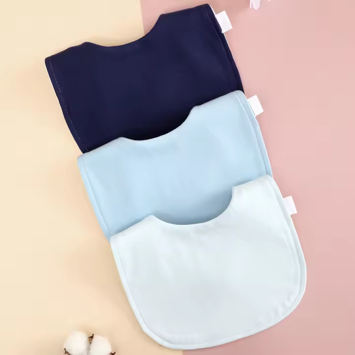 Baberos Ajustables De Algodón Para Bebés 2/3 Piezas Toallas De Saliva Para Niños Y Niñas Estilo Fashion Unisex - 1