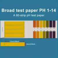 80 Hojas Por Pack Papel De Prueba De pH Indicador De 1-14 Medidor De pH Controlador De pH Para Agua Y Tierra - details 1