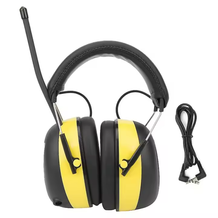 Auriculares con radio AM FM digital, reducción de ruido, protección auditiva, orejeras de seguridad electrónicas - 1