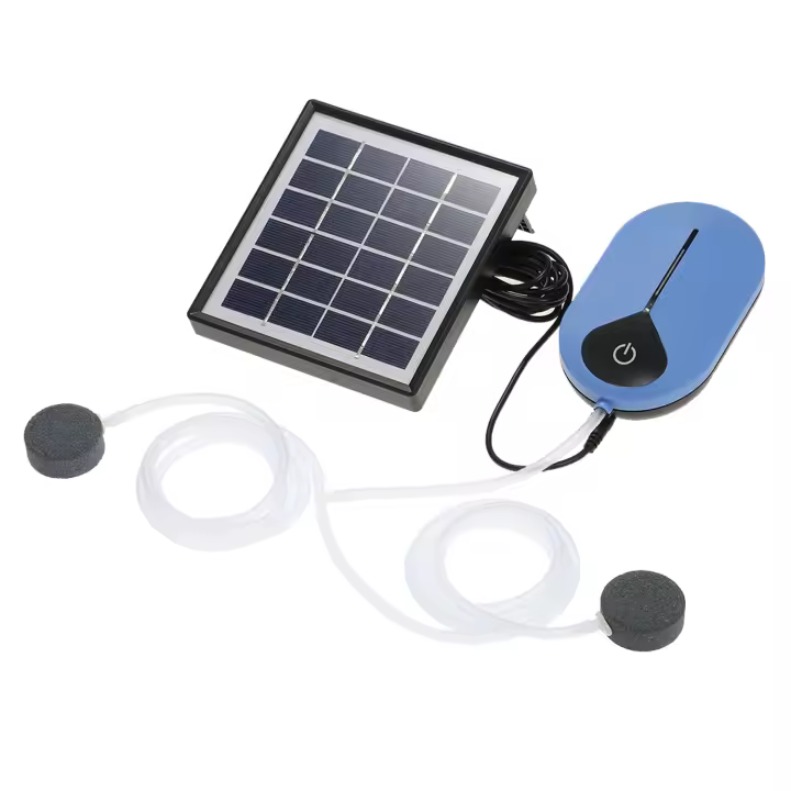 Bomba De Oxígeno Solar Para Acuario 1.5W 3600mAh Aerator De Piscina Y Pesca Bomba De Aire Para Acuario Y Piscina - 1