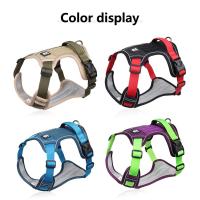 Harnés Reflectante Para Perros Medianos Y Grandes Collar Labrador De Tela De Oxford Ajustable Para Entrenamiento Y Caminar - details 7