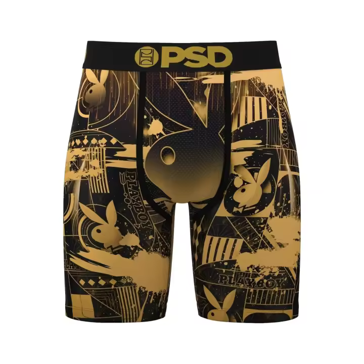 Boxer Psd Negro Playboy Pb Deco Standard Lenght Short - 1