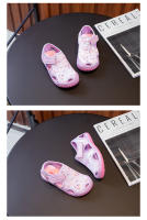 Zapatillas De Verano Para Niñas Transpirables Con Salpicaduras Zapatos De Playa Para Bebés Y Niños Suaves Antideslizantes Cierre De Correa Material De Suela De Goma Tamaño Ajustable Para Edad 4-6 Años - details 2