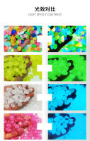 100Pcs Decoraciones De Piedra Noctilucentas Artificiales Para Acuario Jardín Vaso 13x17cm Resina Colorida Lumínescente Decoración Para Pared - details 2