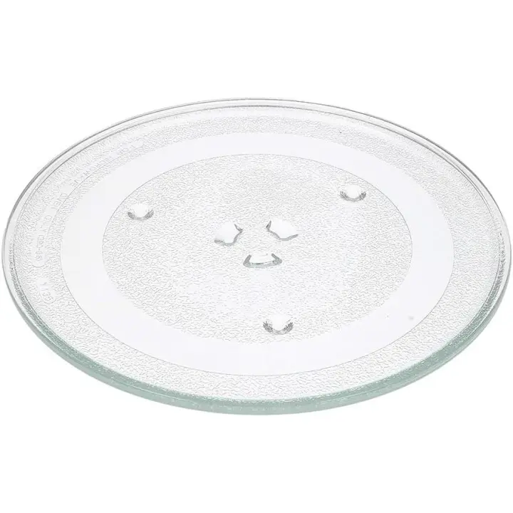 Anakel Home Plato de Microondas Giratorio con 3 Pestañas Ø28,8cm de Diámetro Exterior I Vidrio Reforzado de Larga Duración I Universal I Sistema Antideslizante I - 1
