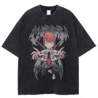 Camiseta Vintage Para Hombre Algodón Holgada Con Mangas Cortas Estampado Acido Camisetas Unisex Casual Transpirable - details 5
