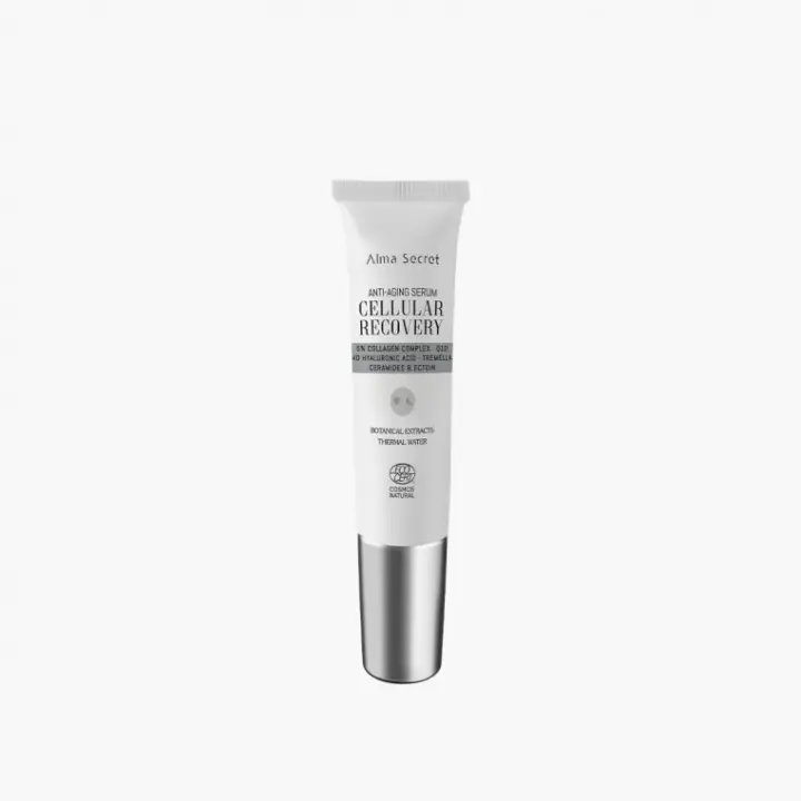 Cosmética Natural - ALMA SECRET - Mini Sérum facial Cellular Recovery 10ML - tratamiento intensivo y de alta potencia para reducir la apariencia de las líneas de expresión, aportando firmeza y vitalidad a la piel, rehidratándola profundamente. - 1