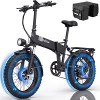Ridstar H20 Pro Bicicleta eléctrica, motor de 1000W*2, batería de 48V 23AH, neumáticos gruesos de 20*4 pulgadas, velocidad máxima de 49km/h, alcance de 112km, freno de disco hidráulico, amortiguador delantero y trasero, Shimano de 7 velocidades - details 8