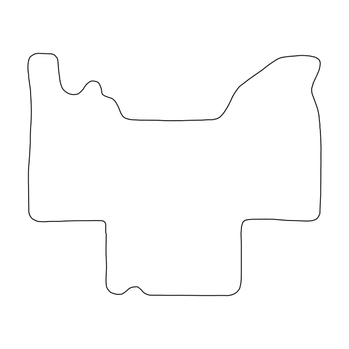 Juego de alfombrillas de velour para Camper Renault hasta 2006 - acabado negro - 1