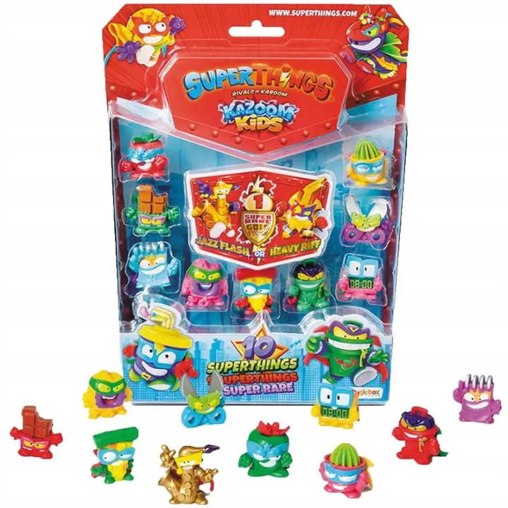 SuperThinks Kazoom Kids Rivals of Kaboom Blister de 10 Figuras: 9 normales y 1 super raro - Magicbox - 1