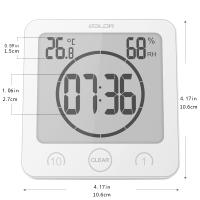 BIT Reloj de baño, temporizador de ducha, reloj de humedad LCD digital impermeable para cocina - details 1