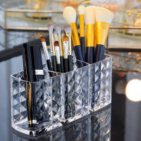Cajón De Espejo Con Patrón De Diamante Para Almacenamiento En Baño Organizador De Maquillaje Y Labiales En Plástico - details 1