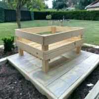 Caja de Madera Maciza de Pino MINOKUA - Jardinera Huerto Ecológico 40x32x20cm - Fabricada en Europa - details 4