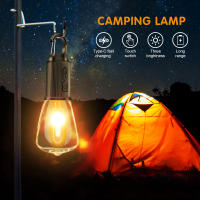 Luz De Camping LED Recargable USB Con 3 Modos De Iluminación Velocidad Ajustable Bombillas Vintage Con Gancho Para Acampar Y Senderismo En Tienda De Campaña - details 0