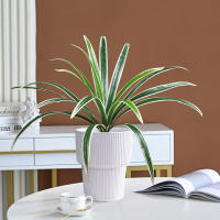 Gran Planta Artificial De Bambú 60cm Con 18 Hojas Hojas Verdes De Orchidáceas Para Decoración De Jardín Y Hogar Material Plástico - details 5