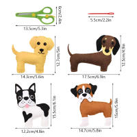 Kit De Manualidades Para Niños Con Animales De Bosque Juguetes De Peluche DIY De Terciopelo Educación Para Principiantes Edad 3-12 - details 10
