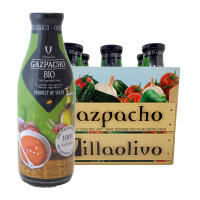Pack 6 Gazpacho Bio Villaolivo 1L – Ecológico | Receta Tradicional | Sin Aditivos, Listo para Consumir - details 0