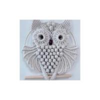 2 Piezas de Macramé de Búho Para Colgar EN LA Cocina Tejida in Mano Adorno Bohemio Colgador de Arte de Decoración del Hogar Oficina Sala de Estar Dormitorio Guardería Decoraciones Artesanales - details 3