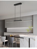Lámpara Colgante LED Minimalista Moderna Ajustable En Oro Para Comedor Chandelier Lineal Para Hogar Iluminación Dimmable Con Fuente De Aluminio Incluida - details 13