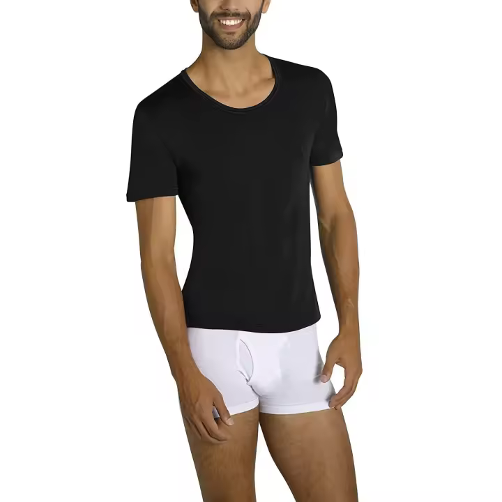 YSABEL MORA 70103 - Camiseta Térmica Hombre Manga Corta - Talla M - Negro - 1