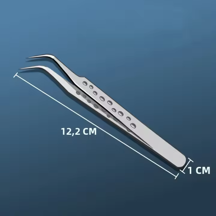 Aguja De Tijeras De Acero Inoxidable Con 9 Agujeros Cabeza Recta Herramienta De Peluquería Para Pájaros Y Jardín - 1