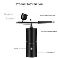 Kit De Pintura De Uñas Con Aerógrafo Portátil Para Arte De Uñas Y Modelos Herramienta De Pintura Aérea Inalámbrica Para DIY En Casa - details 11