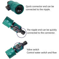 Adaptador De Tubo Para Jardín Con Conector Rápido Y Válvula En Plástico 4 Tipos Para Riego Agrícola Y Regadío De Jardín - details 14