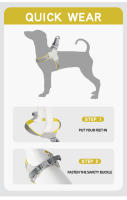 Harnés Veraniego Para Perros Y Gatos Pequeños Y Medianos Con Correa De Pecho Transpirable Sin Pull Para Viajes Y Caminatas Adecuado Para Franceses Bulldog Accesorios Para Mascotas - details 9