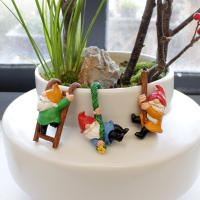 3pcs Encantadores Pendants De Resina Gnome Para Colgar Taza Florero Y Decoración Del Hogar Decoración De Jardín Al Aire Libre Paisaje De Macetas - details 2