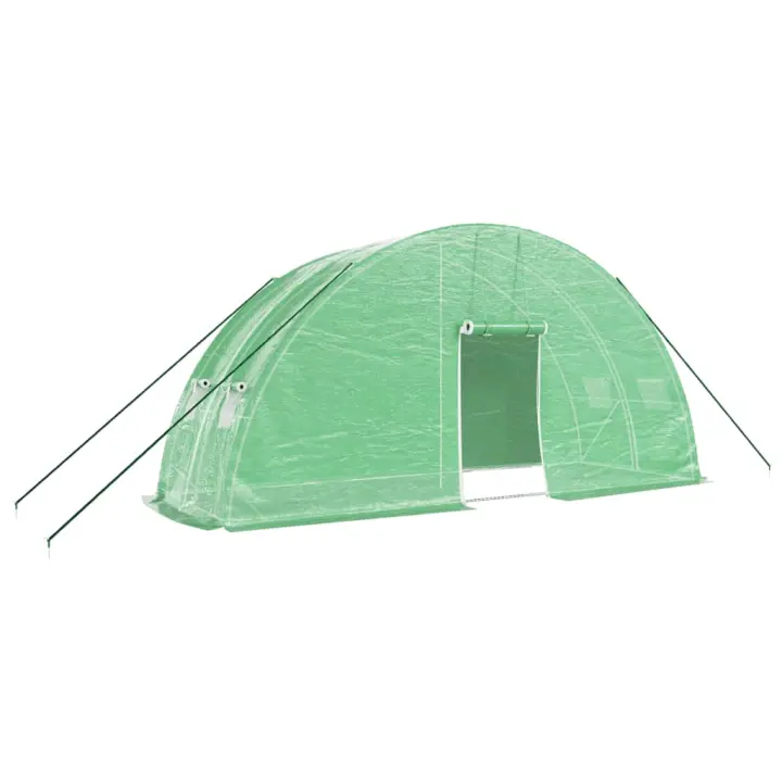 vidaXL Invernadero con estructura de acero 12 m² 6x2x2,85 m Color Blanco,  Verde, y mas - 1