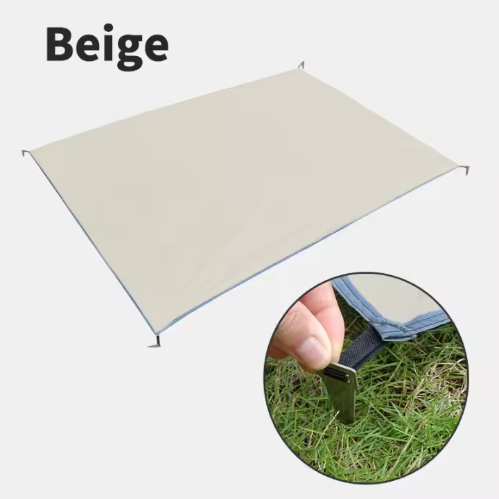 Manta De Camping Impermeable Con Palos De Apoyo Para Acampar Y Picnic Ultrafina Portátil Grande Para Viajes Y Playa - 1