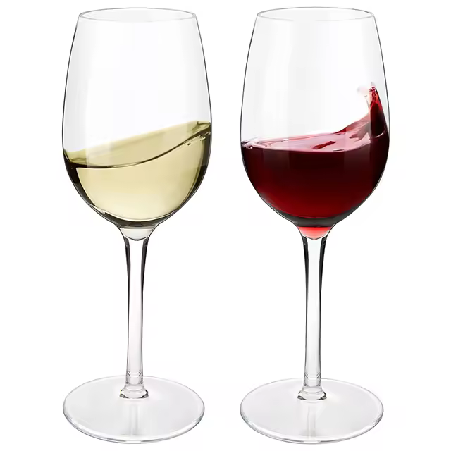 MICHLEY Jarrones De Vino De Plástico Inquebrantables 2/4/6PCS Rojos Para Picnic Reutilizables En Lavavajillas 12.5oz 355ML Para Fiesta Barra - 1