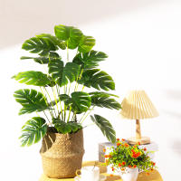 Planta Artificial De Palmera Tropical Grande 65cm Hojas De Tortuga Falsas Árboles De Plástico Monstera Para Decoración De Habitaciones Exteriores Y Domésticas - details 0