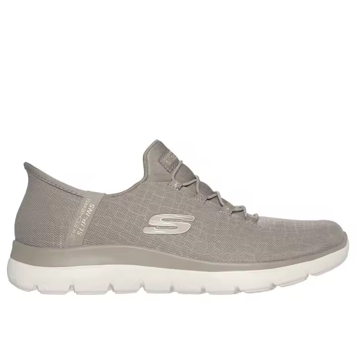 SKECHERS 150128 Zapatillas casual de mujer taupe slip ins 624 - 1