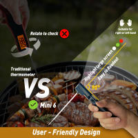 Termómetro Digital Portátil Para Carne Y BBQ Lectura Inmediata Impermeable Para Cocina Termómetro De Alimentos Con Pantalla LCD Mano a Ojo Número De Modelo: Food BBQ Thermometer - details 3