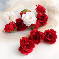 5/10pcs Cabezas De Rosa Silken Artificial Para Scrapbooking Decoración De Casas Bodas Navidad Arco De Navidad Decoración De Pasteles - details 5