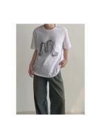 Camiseta De Verano Para Hombre Con Diseño De Letras Tridimensionales Camiseta De Manga Corta Pesada Sensación De Moda Camiseta De Subsuela De Tendencia - details 11