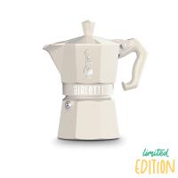 CAFETERA ITALIANA BIALETTI EDICION LIMITADA MOKKA EN COLOR CREMA - CAFETERA ITALIANA 3 TAZAS - CAFETERA ITALIZANA PEQUEÑA - details 0
