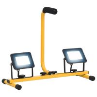 vidaXL Foco LED con Asa 2x20 W Cálido Lámpara Jardín Reflector Patio Color Blanco cálido,  Blanco frío, y mas - details 1