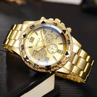 Reloj De Negocios Para Hombre 2pcs/set Moda Dial Arábigo Banda De Acero Reloj De Cuarzo Sin Caja Material De Correa De Aleación Resistente Al Agua - details 9